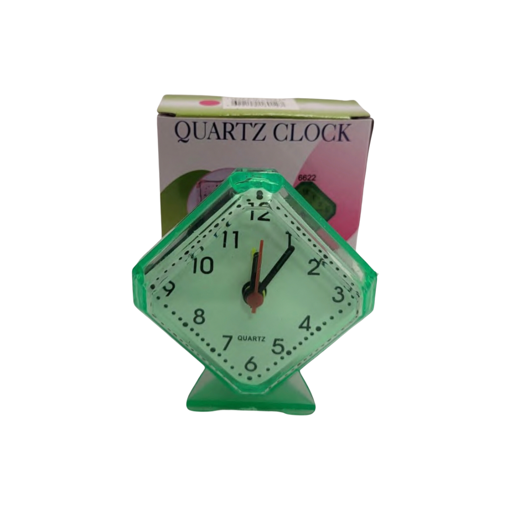 RELOJ DESPERTADOR TRANSPARENTE 8 CM