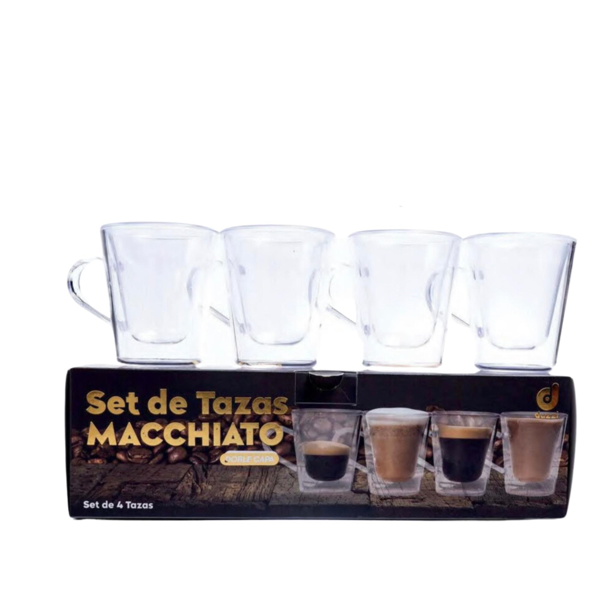 TAZAS DE CAFÉ MACHIATTO DOBLE CAPA 4U