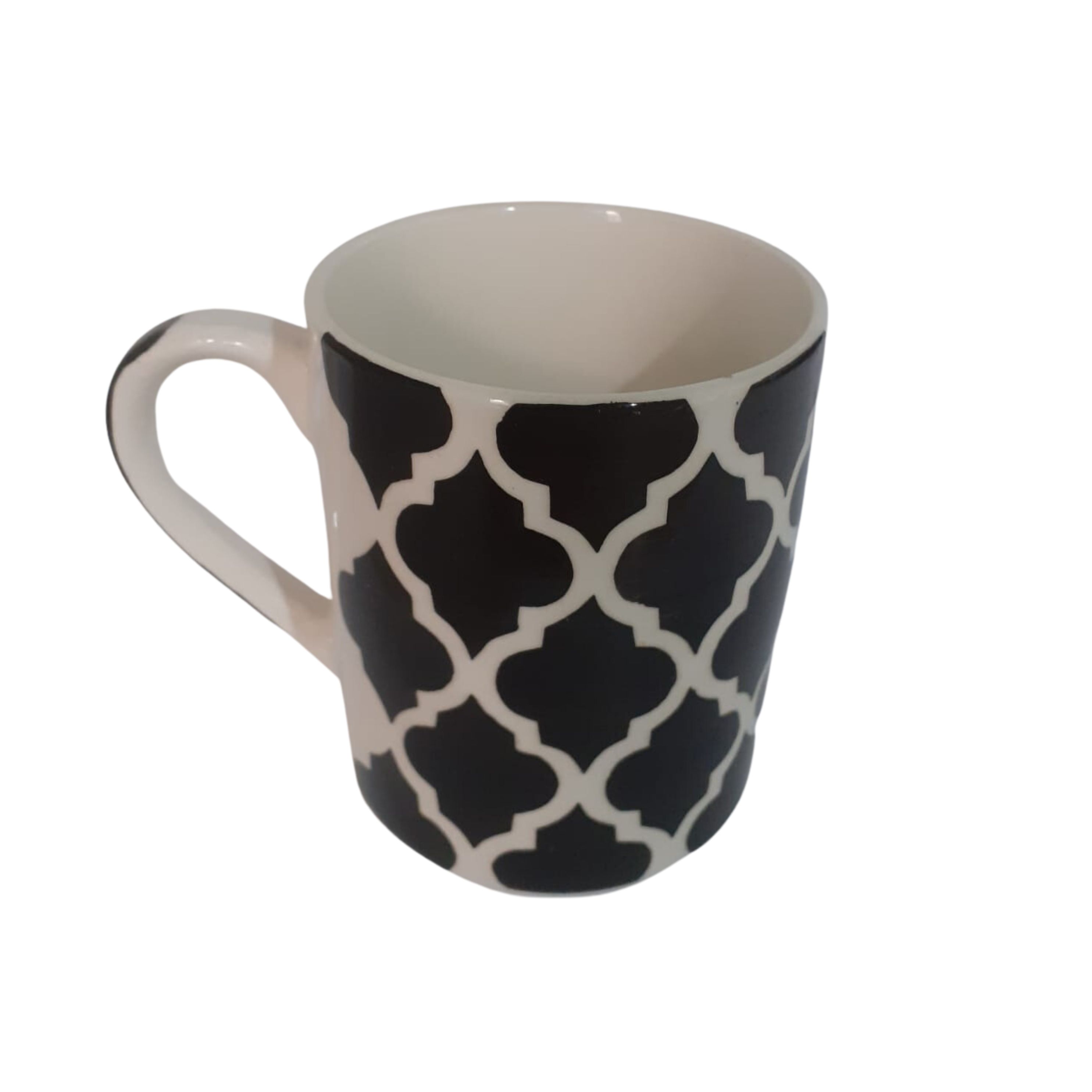 TAZA MUG DISEÑO NEGRO Y BLANCO