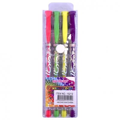 BOLIGRAFO GEL FLUO X 4 ESTUCHE