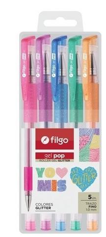 BOLIGRAFO FILGO ROLLER GEL POP ESTUCHE X5U