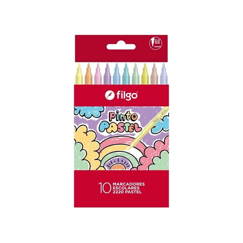 MARCADOR FILGO PINTO ESTUCHE X10U. PASTEL