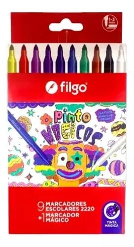 MARCADOR FILGO PINTO ESTUCHE X10U MAGICOS