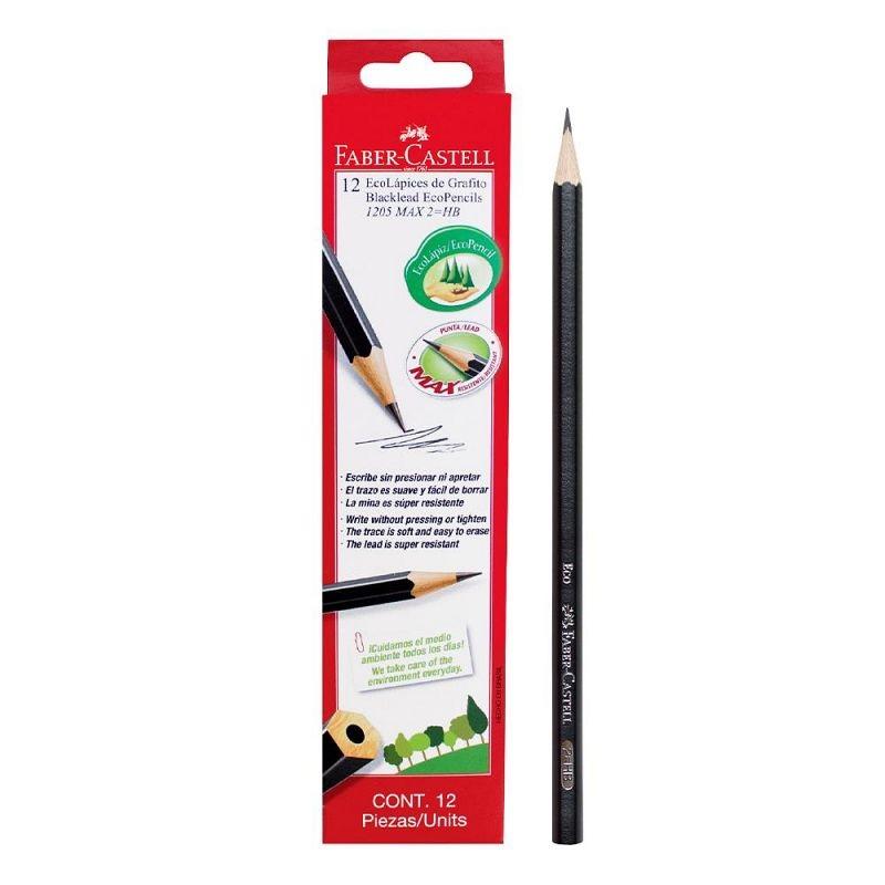 LAPIZ GRAFITO FABER CASTELL 1205 Nº2 HB