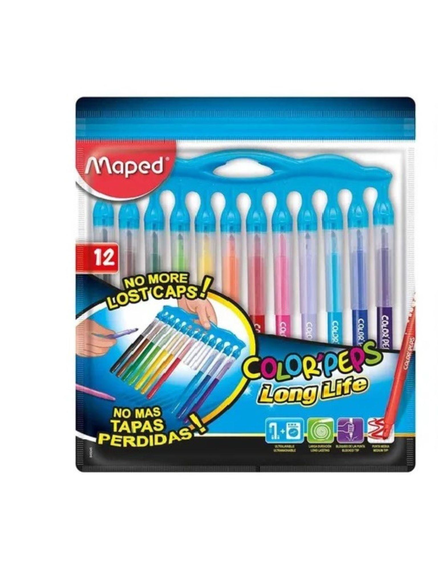 MARCADOR MAPED X12 COLOR PEPS