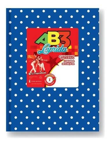 CUADERNO LAPRIDA AB3 50 H LUNARES AZUL