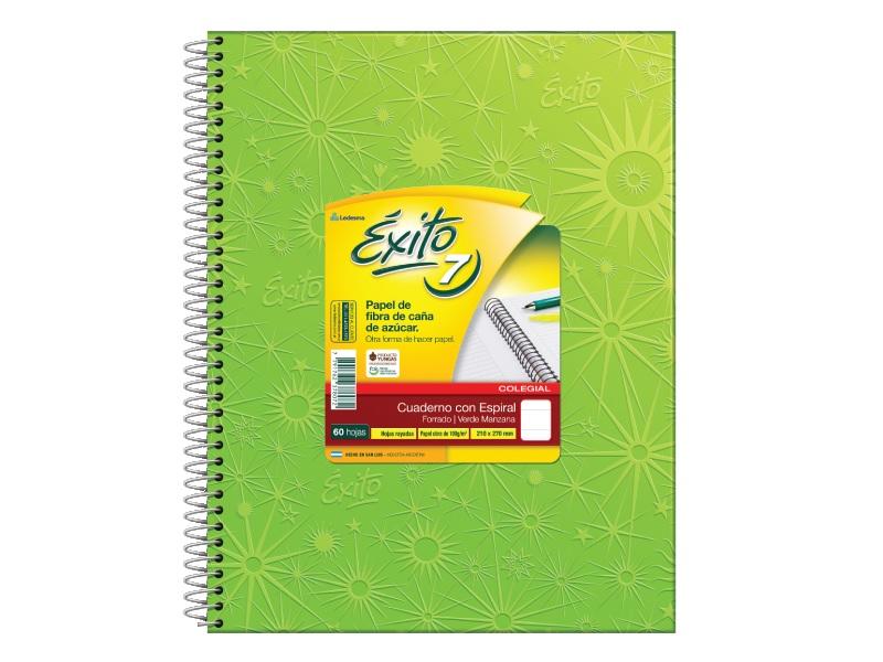 CUADERNO EXITO E7 21X27 FORRADO X60H = ROJO