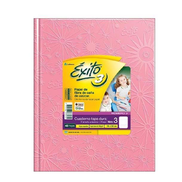 CUADERNO EXITO E3 X48 HJS ROSA