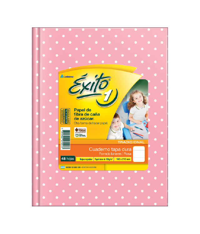 CUADERNO EXITO 1 48HJS  LUNAR ROSA