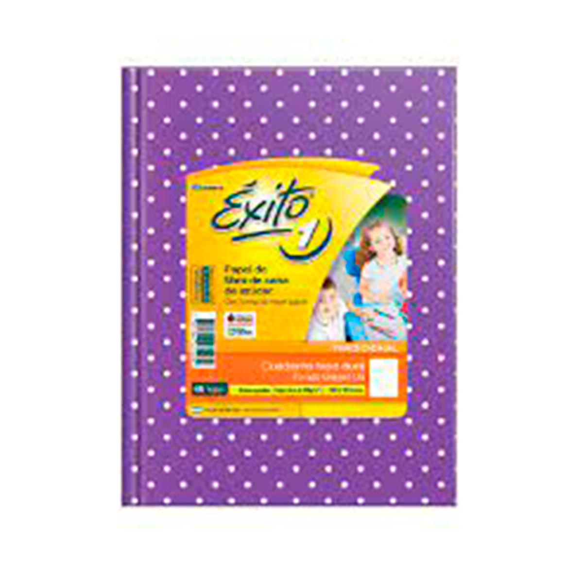 CUADERNO EXITO E1 X48HJS A LUNARES VIOLETA