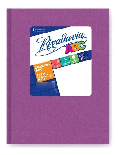 CUADERNO RIVADAVIA 21X27 ABC X60HJS LILA =