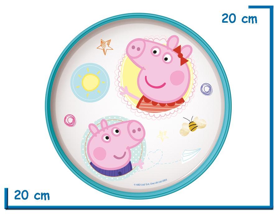 PEPPA PIG PLATO BICOLOR NON-SLIP