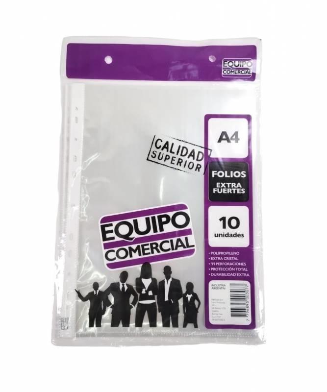 FOLIO EXTRA FUERTE A4 X10