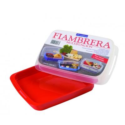 FIAMBRERA RECTANGULAR DOBLE 23 CM