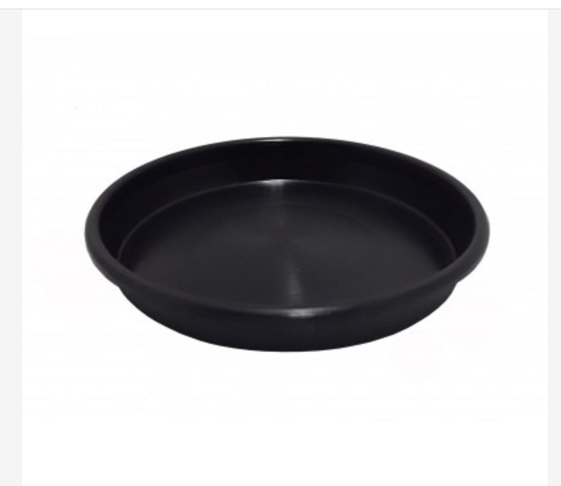 PLATO P/MACETA 24CM NEGRO