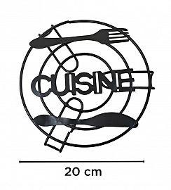 POSAPAVA METAL NEGRO CUISINE CUBIERTOS 20CM