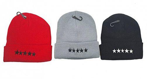 GORRO MUJER C/ BORDADO ESTRELLAS 3 COL