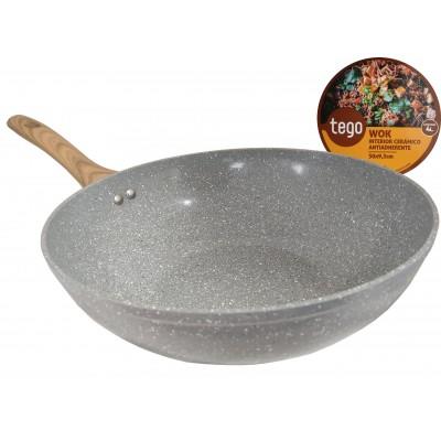 WOK 30X9.3CM CERAM. MARMOLADO 2.5MM TEGO