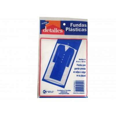 FUNDA P/ROPA LARGA X 4