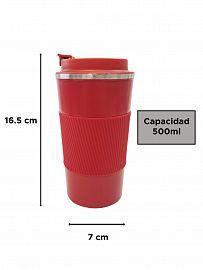 VASO TERMICO CON SILICONA 500ML