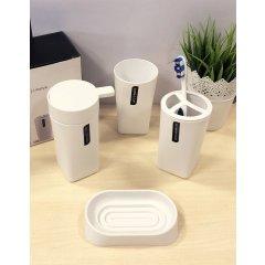 SET DE BAÑO PVC 4PCS BLANCO