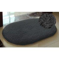 ALFOMBRA SHAGGY OVAL NEGRO 40X60 CM