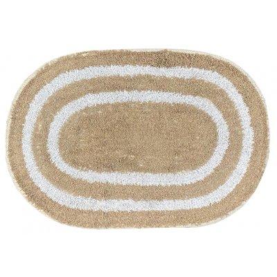 ALFOMBRA P/BAÑO OVAL BEIGE 40X60 CM