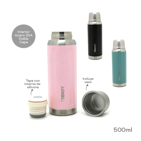 TERMO TRENDY 500 ML ACERO COMBINADO