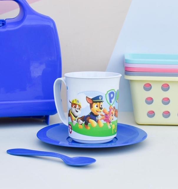 COMBO TAZA C/PLATA Y CUCHARA (PAW PATROL)