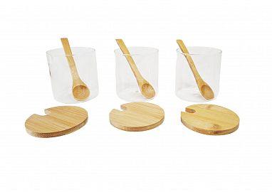 SET ESPECIER. CUCHARAS  BAMBOO  9,5X8CM