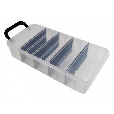 CAJA PLAST. ORGANIZADORA 5 DIV. CRISTAL (13X2