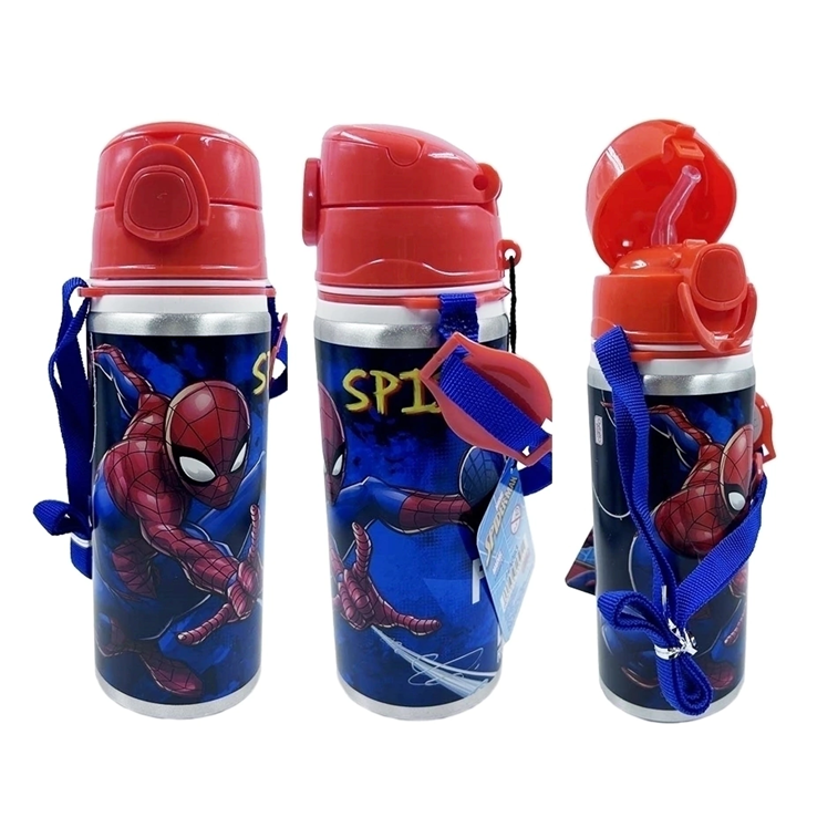 BOTELLA ALUMINIO 600 ML SPIDERMAN