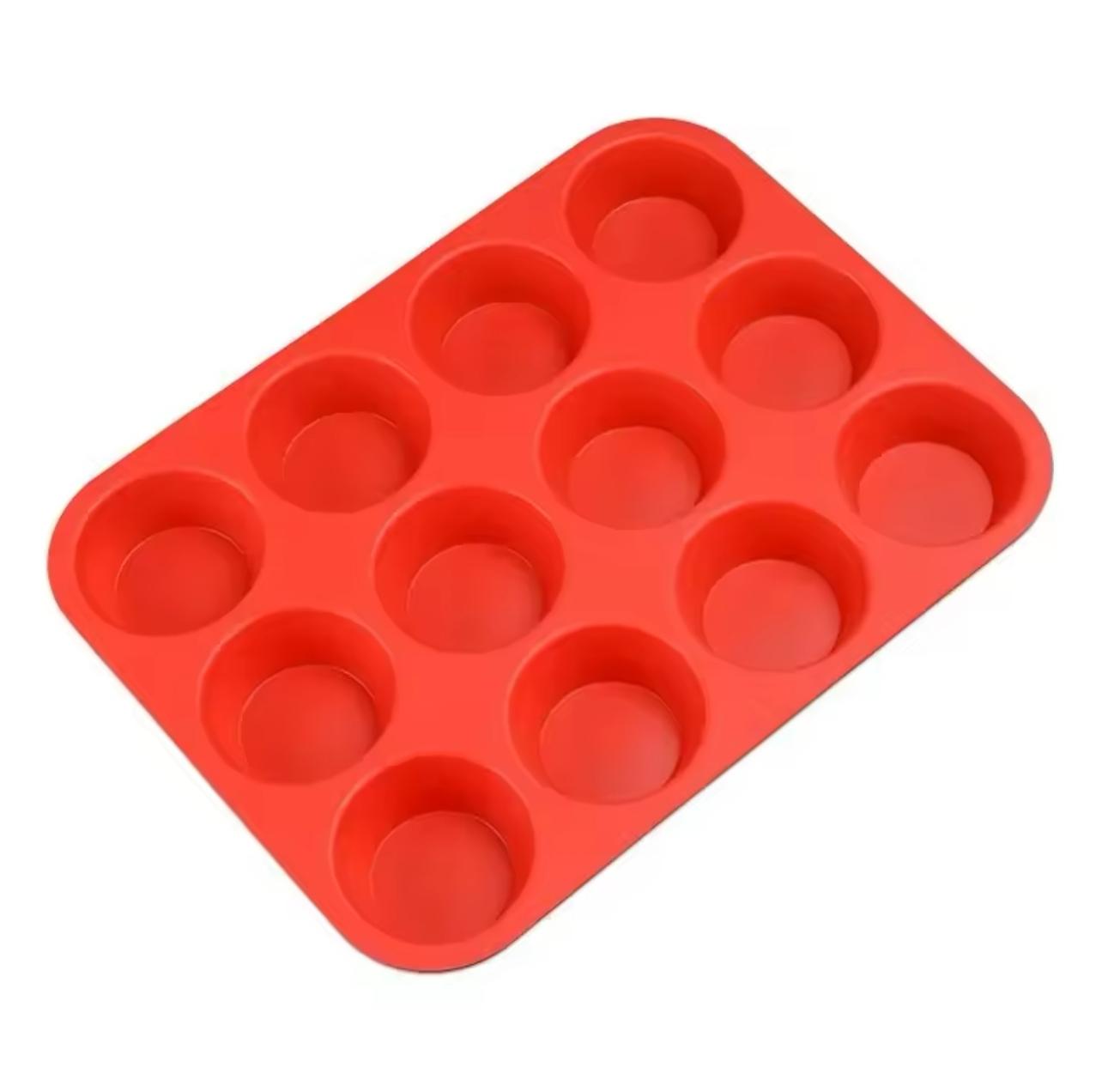 MOLDE SILICONA PLACA MUFFIN X 12