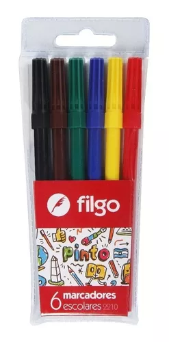 MARCADOR ESCOLAR FILGO PINTO V/COLORES X6U. (