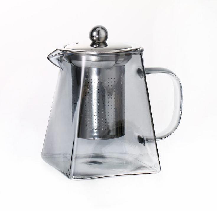 TETERA VIDRIO PLATEADA 750ML