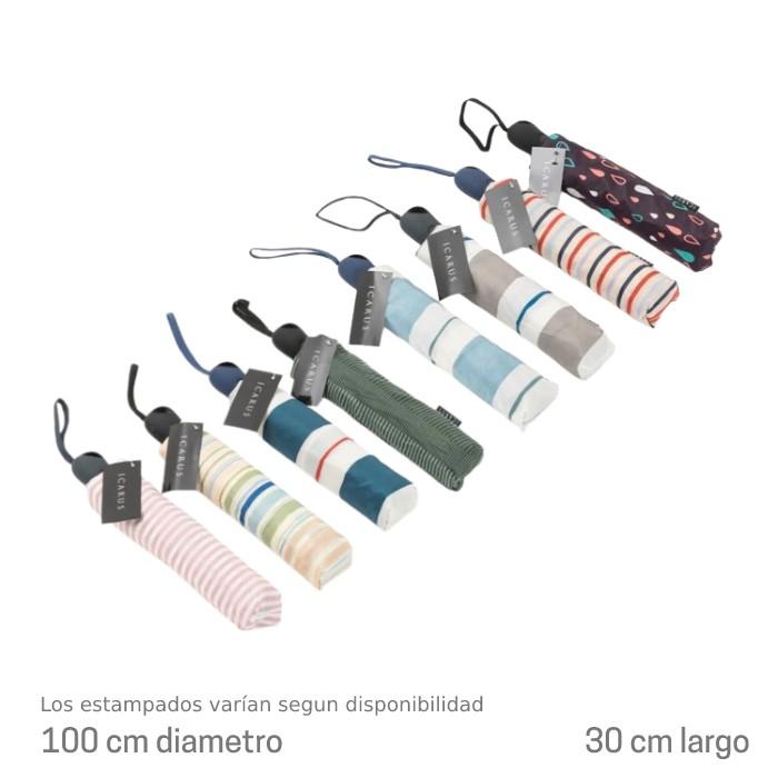 PARAGUAS DE DAMA CORTO ESTAMPADO