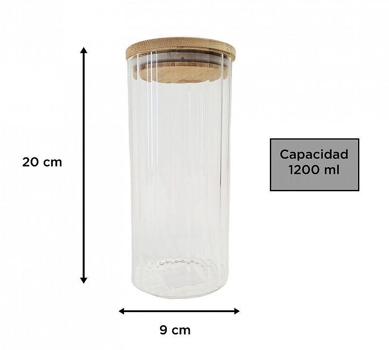 FRASCO BOROSILICATO BAMBOO 1200 ML