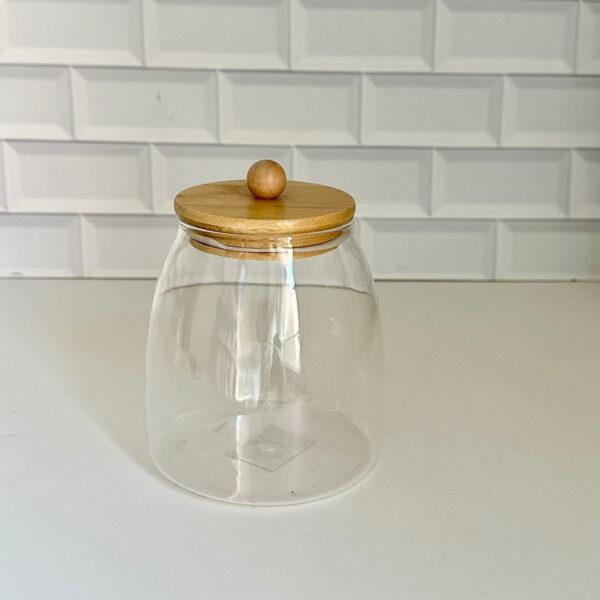 FRASCO DE VIDRIO C/TAPA HERMETICA 1000ML