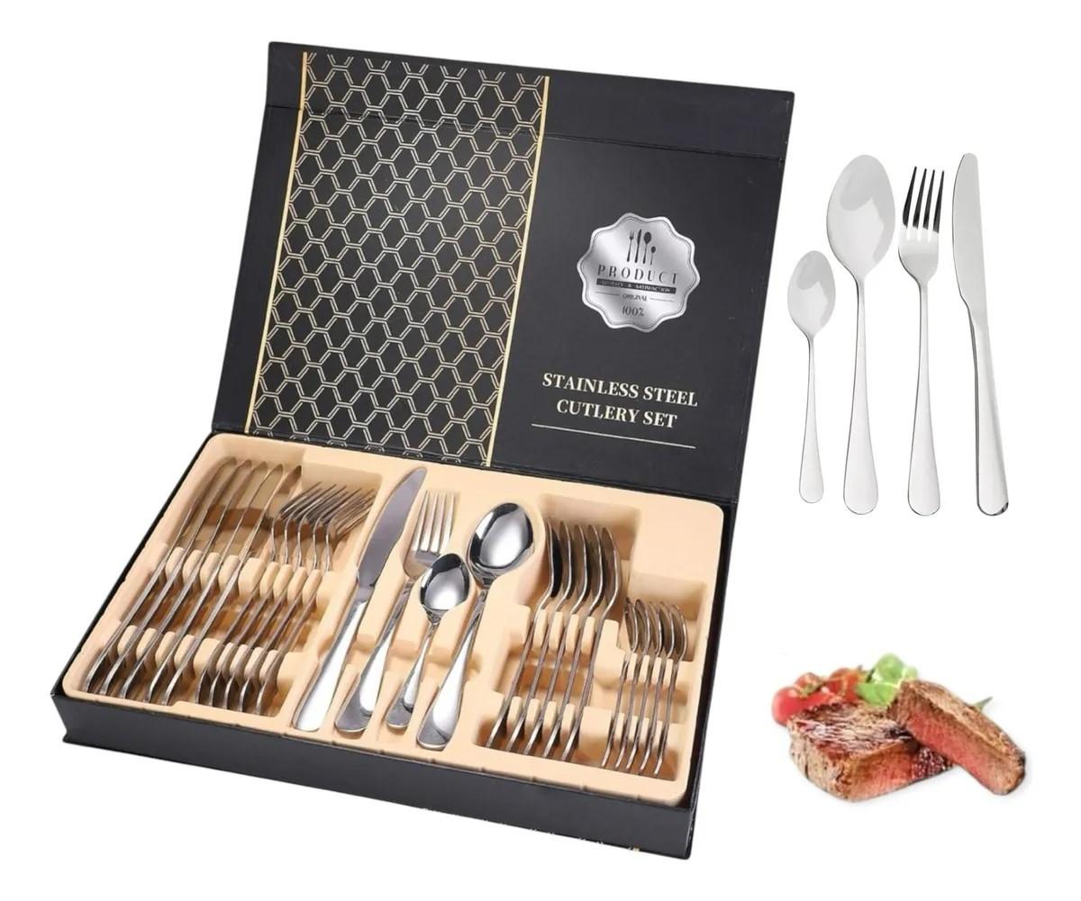 JUEGO DE CUBIERTOS 24 PCS EN CAJA