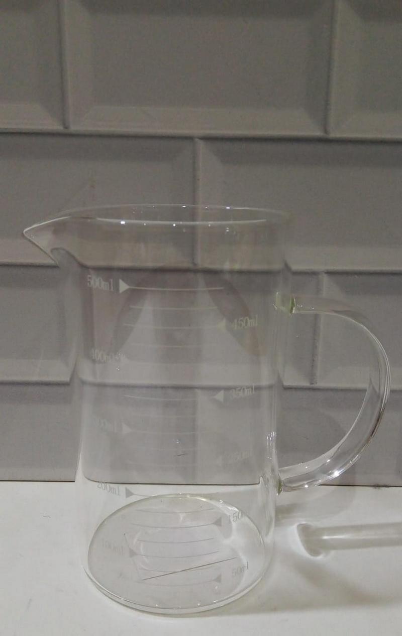 JARRA VIDRIO MEDIDOR 500ML.