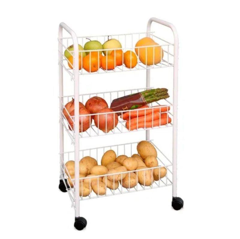 CARRITO ORGANIZADOR 3 PISOS CON RUEDITA