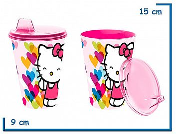 HELLO KITTY VASO 430 ML EASY SLIPPER