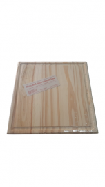 PLATO MAD. P/ASADO CUADR. 22,5 CM