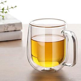 TAZA DOBLE VIDRIO 350ML