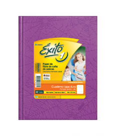 CUADERNO EXITO E1 LILA X48H =