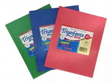 CUADERNO TRIUNFANTE 123 = X 50H AZUL