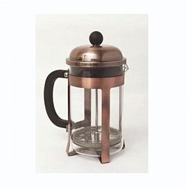 CAFETERA C/EMBOLO 350 ML COMBINADA BRONCE
