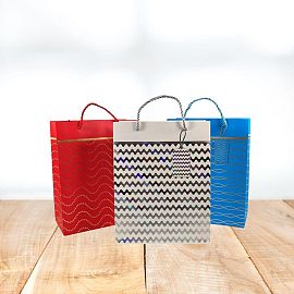 BOLSA DE REGALO ONDA     23X18X10CM