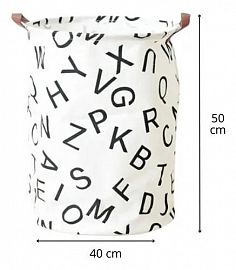 CESTO DE ROPA LETRAS 40X50 CM