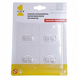 GANCHO AUTOHADESIVO X 4 PCS